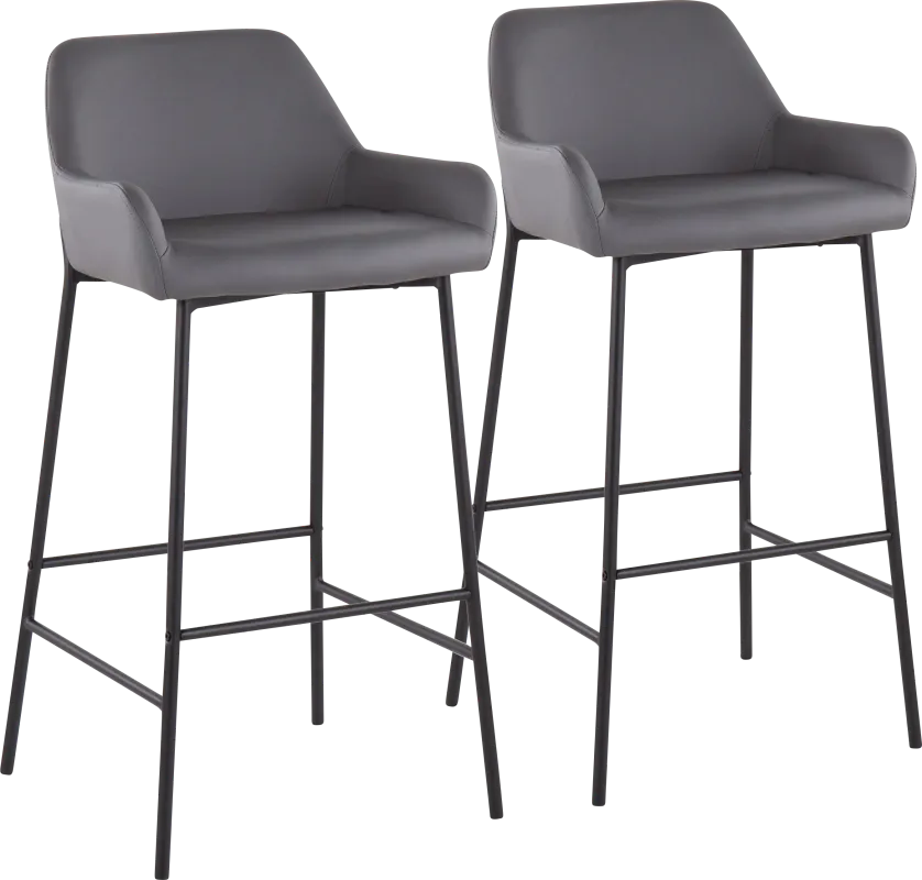 Rimcrest II Gray Barstool Set of 2