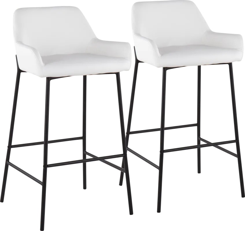 Rimcrest II White Barstool Set of 2