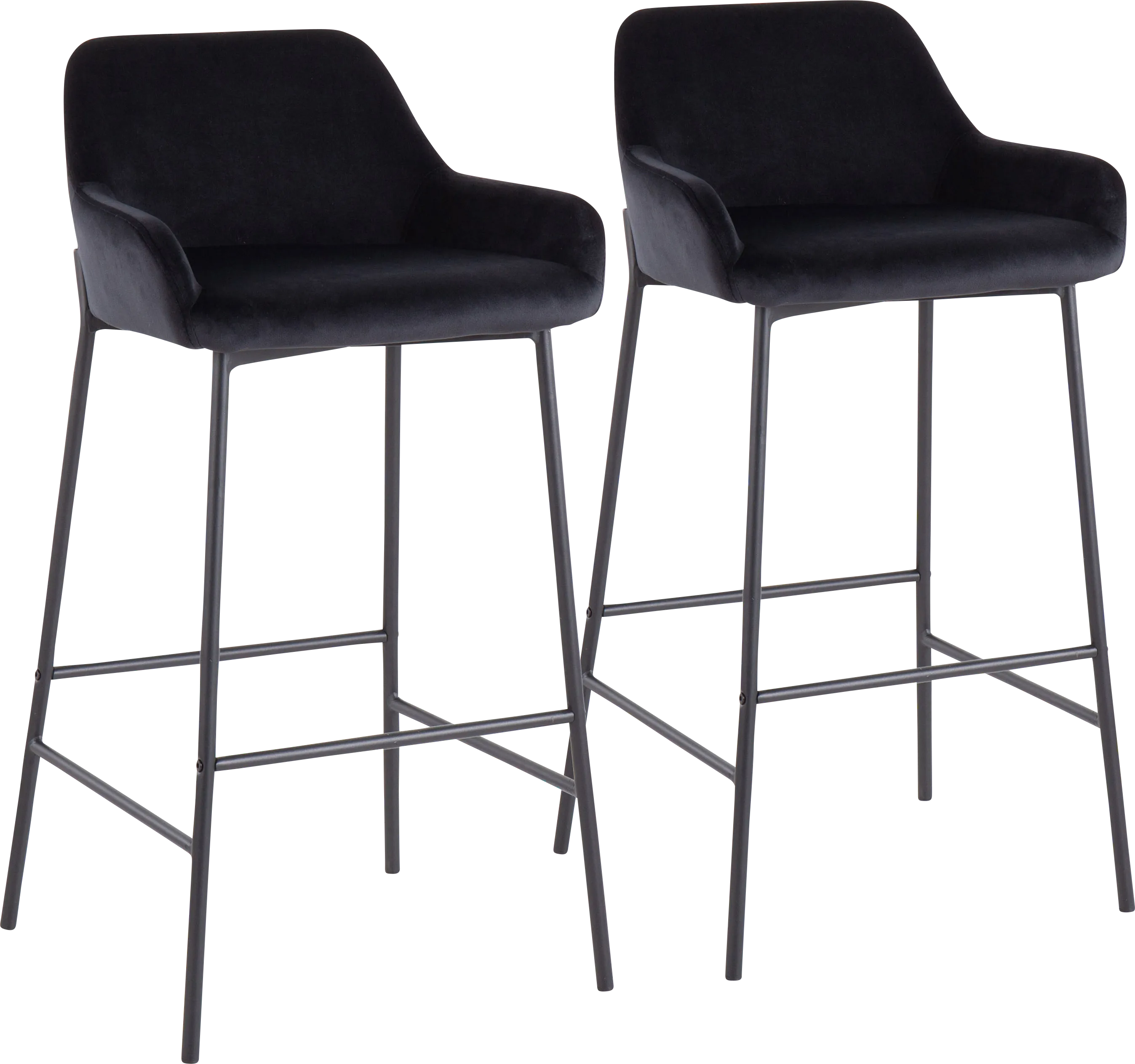 Rimcrest II Black Barstool Set of 2 - Thumbnail - Image 1