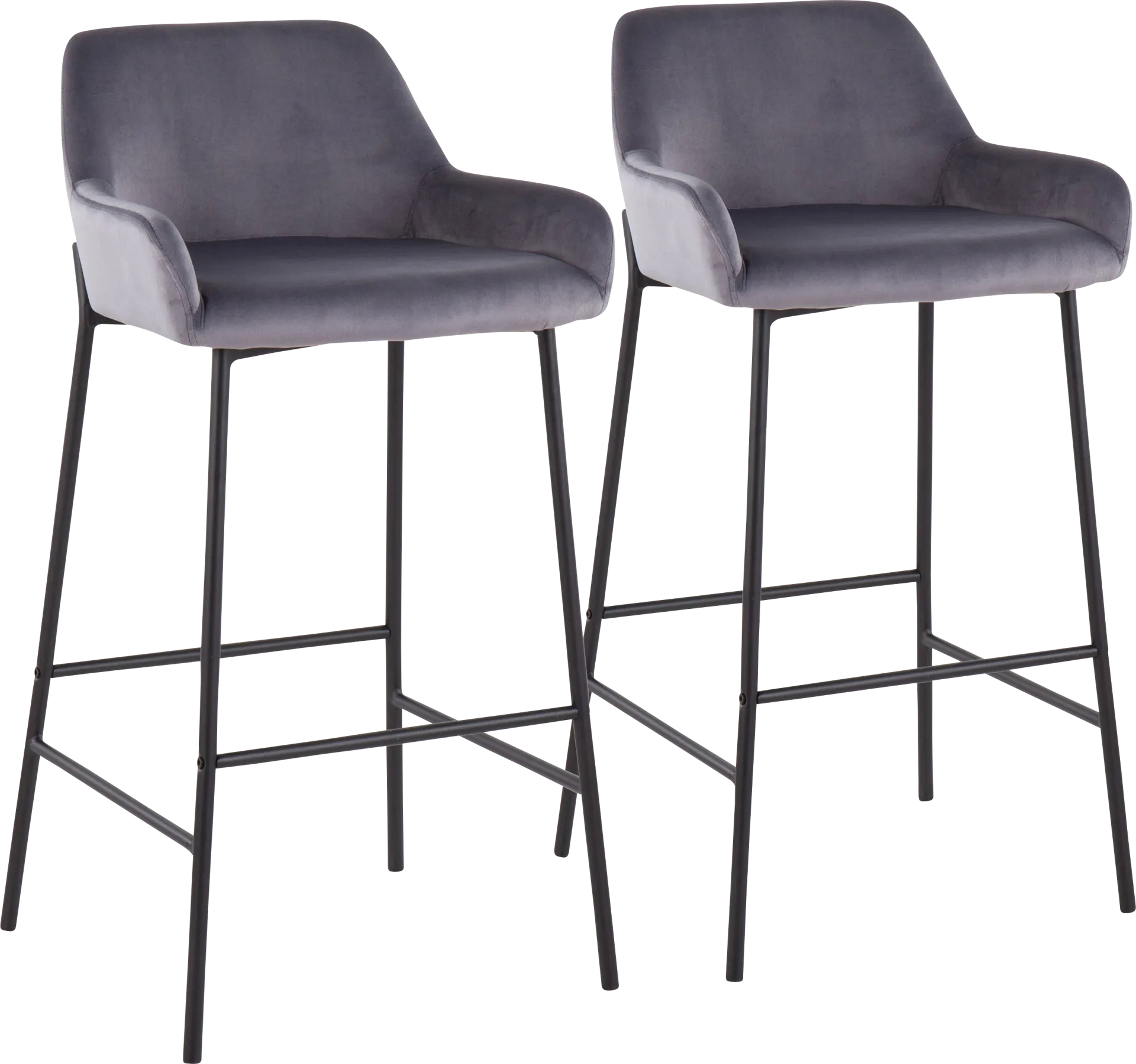Rimcrest II Silver Barstool Set of 2 - Image 1