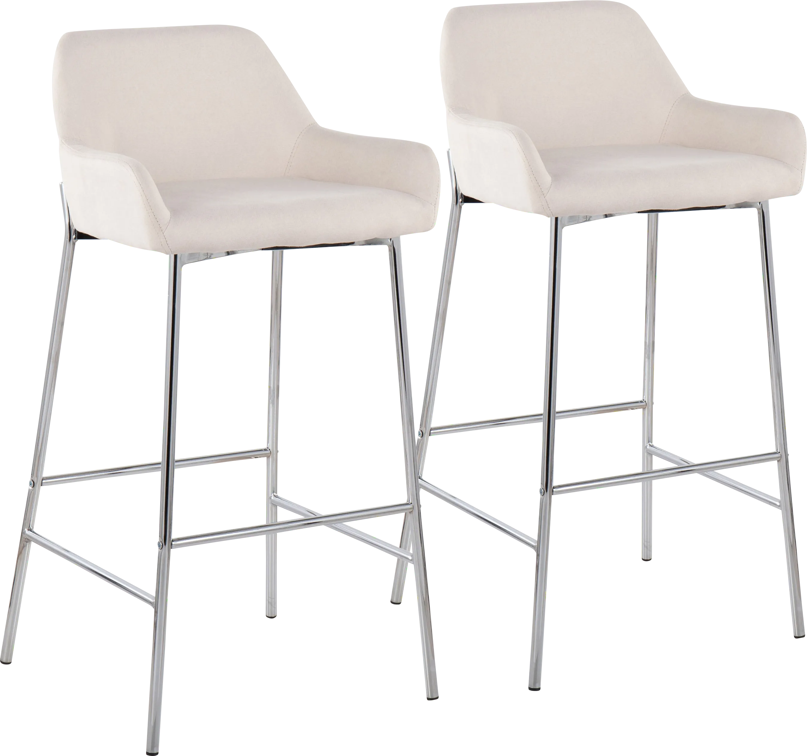 Rimcrest III Cream Barstool Set of 2 - Thumbnail - Image 1