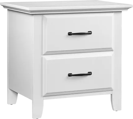 Hillford White Nightstand
