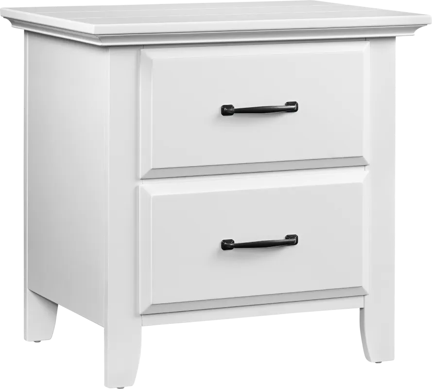 Hillford White Nightstand
