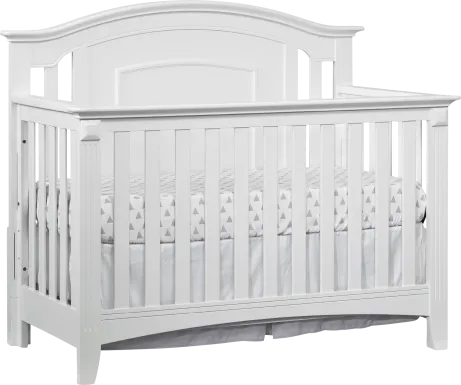 Hillford White Convertible Crib