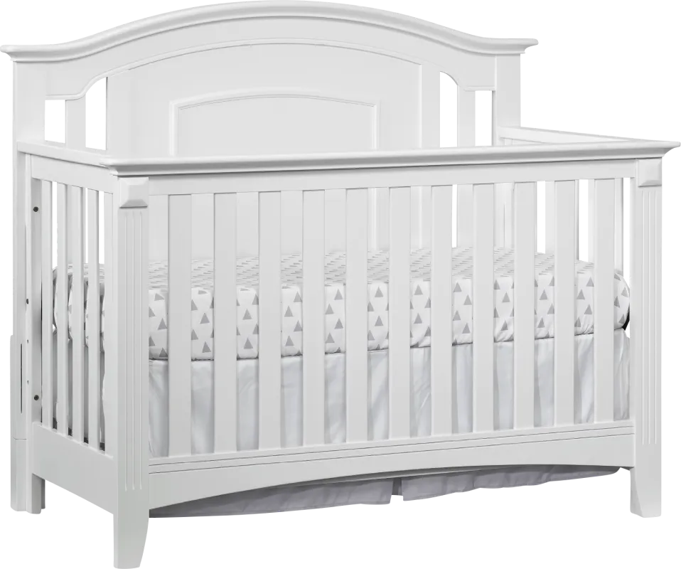 Hillford White Convertible Crib