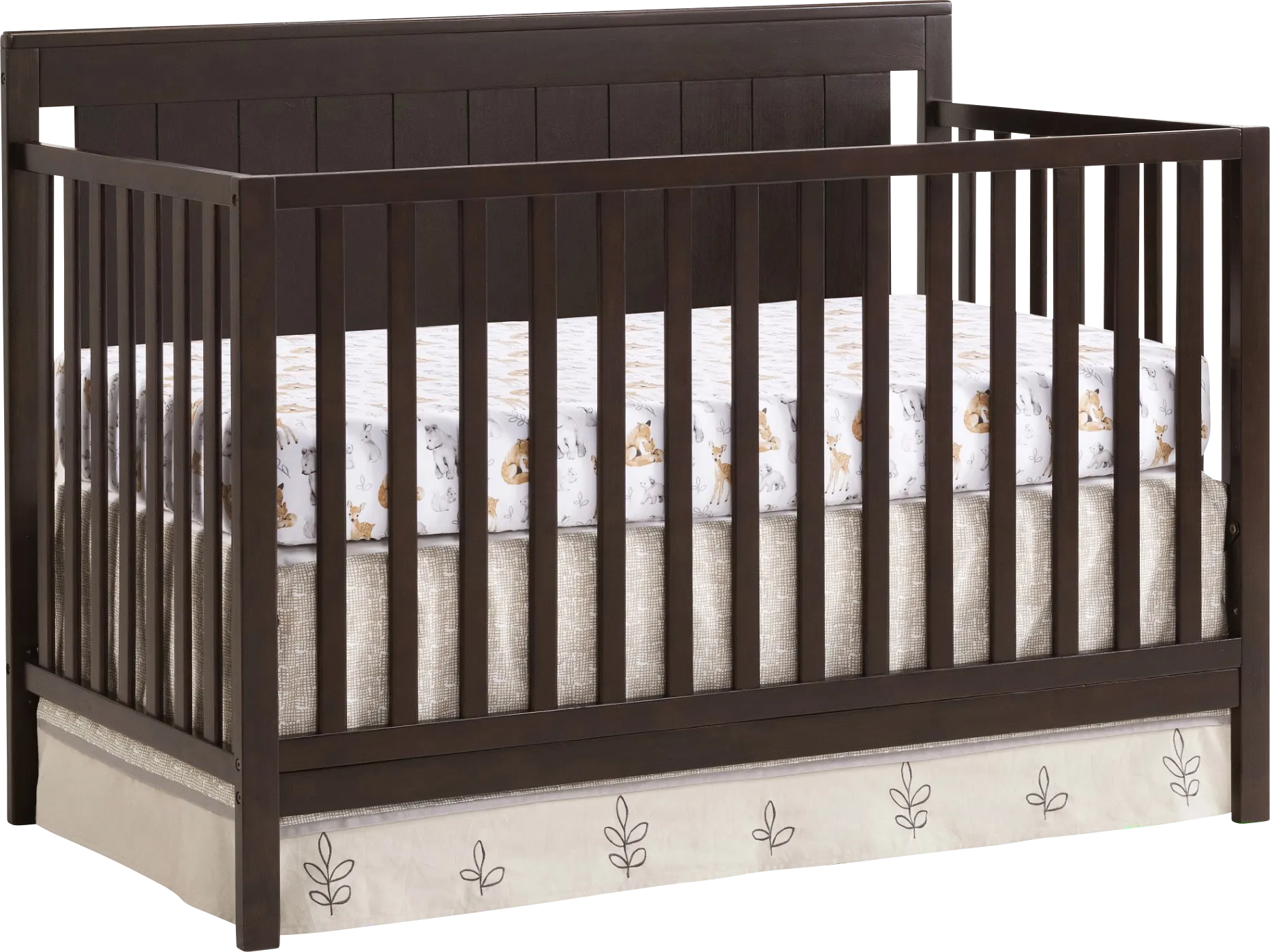 Norian Espresso Convertible Crib - Image 1