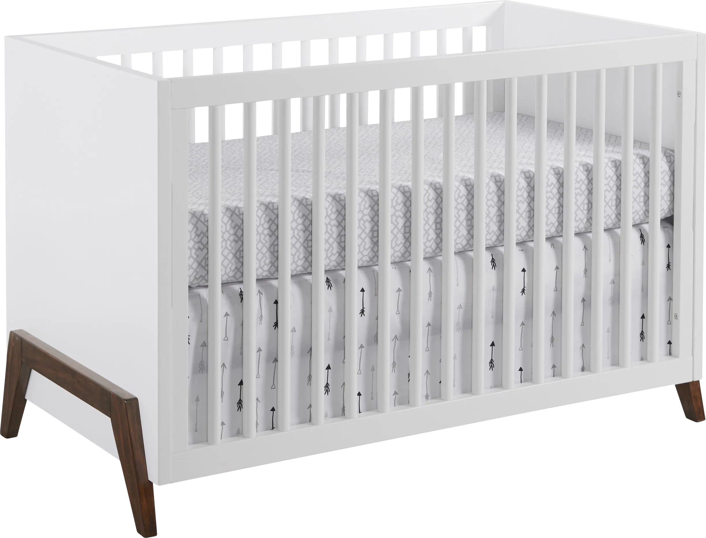 Miana White Convertible Crib - Thumbnail - Image 1