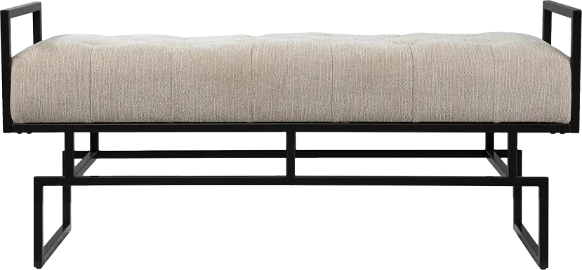Witterton Beige Accent Bench