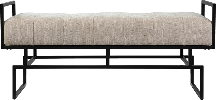 Witterton Beige Accent Bench
