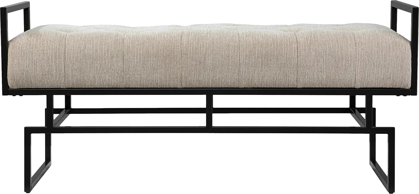 Witterton Beige Accent Bench