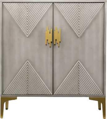 Wapello Gray Accent Cabinet