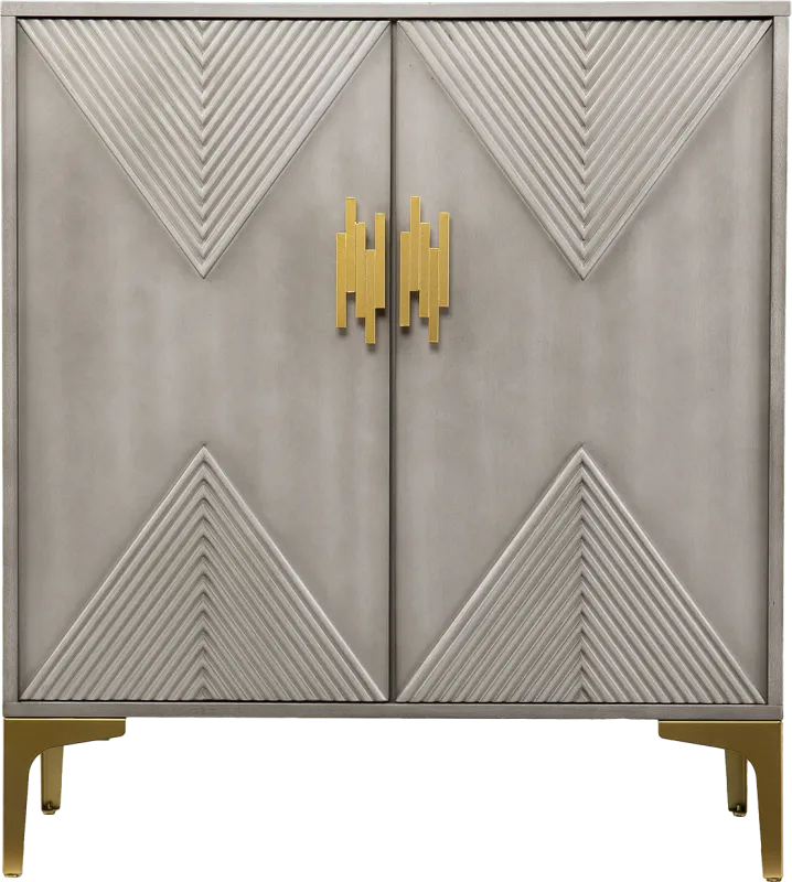 Wapello Gray Accent Cabinet