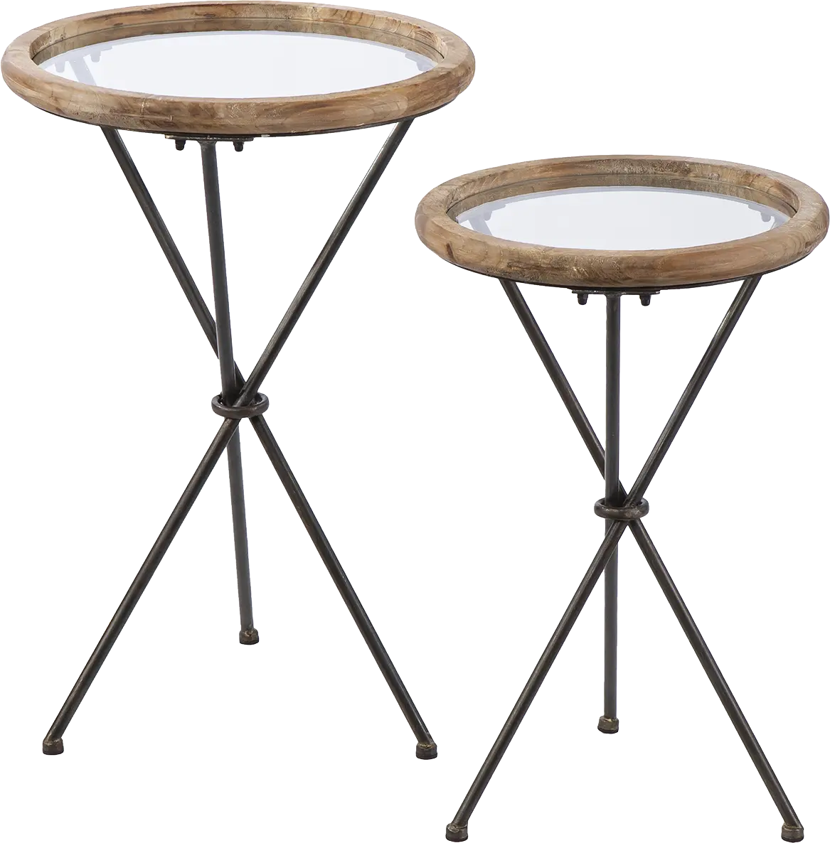 Winterpointe Natural Accent Table, Set of 2