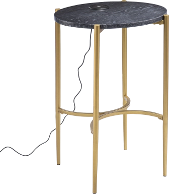 Woodcroft Black Accent Table