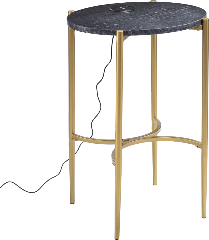 Woodcroft Black Accent Table