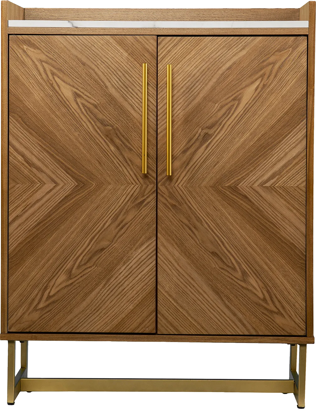 Tacketts Brown Bar Cabinet - Image 1