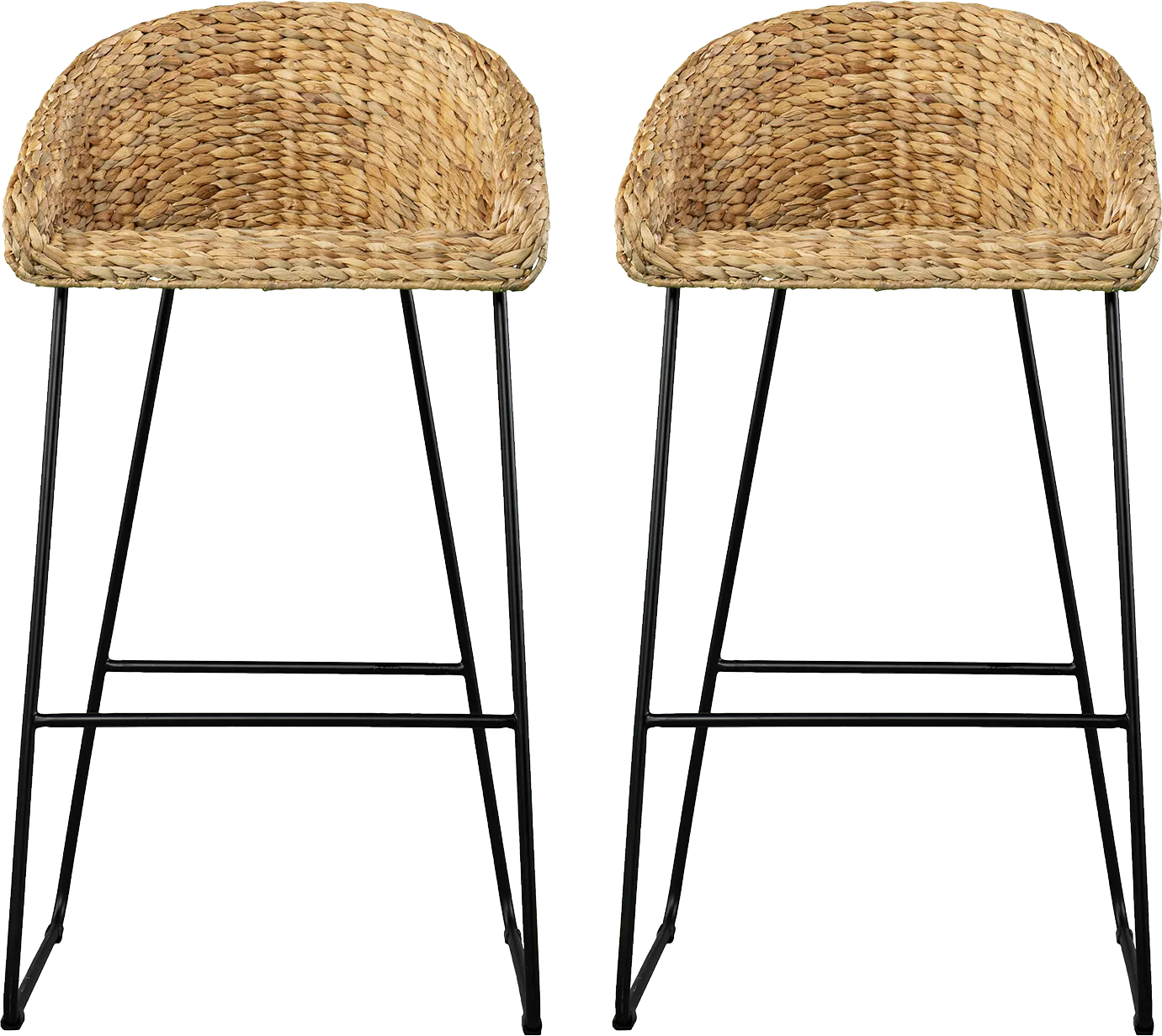 Wesvill Natural Barstool, Set of 2 - Thumbnail - Image 1