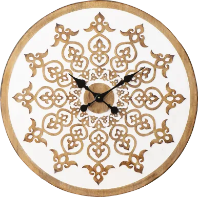 Tollington White Wall Clock