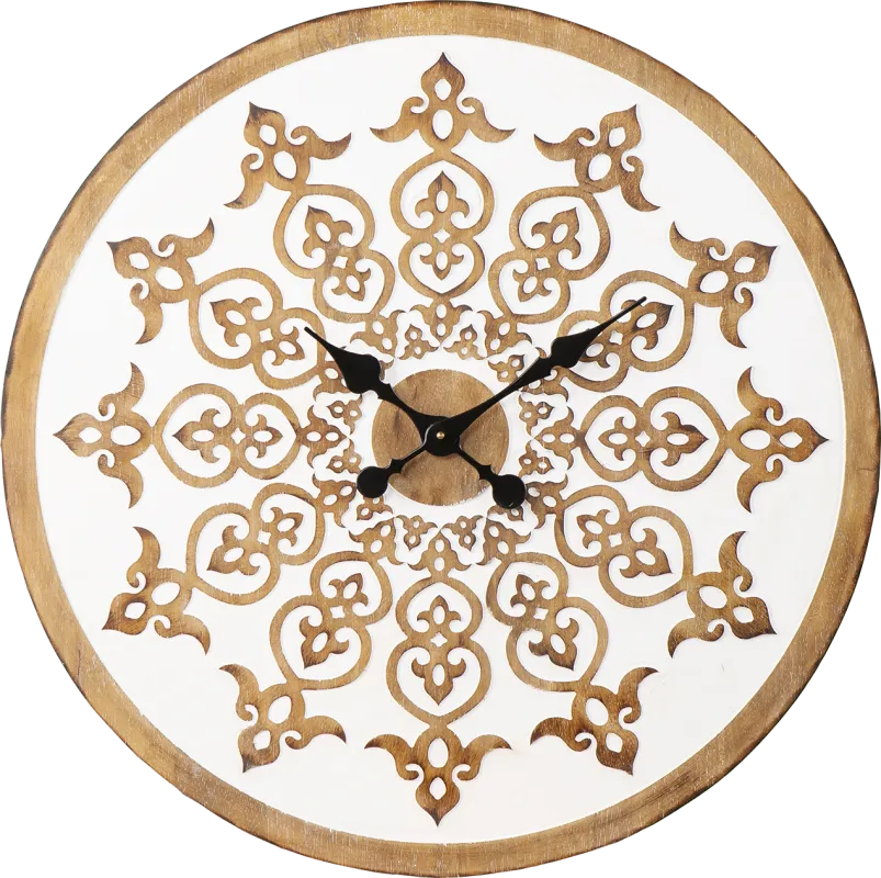 Tollington White Wall Clock