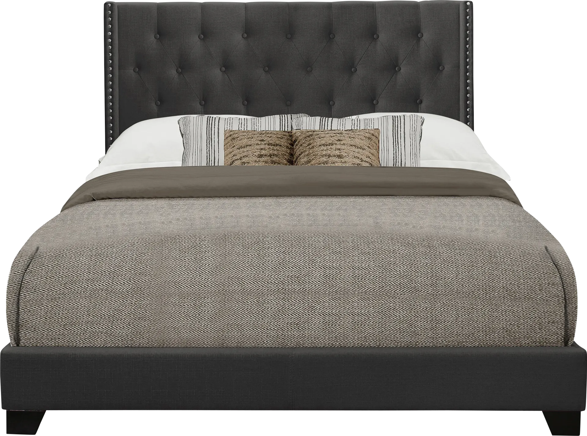 Galewood Dark Gray Full Upholstered Bed - Image 1