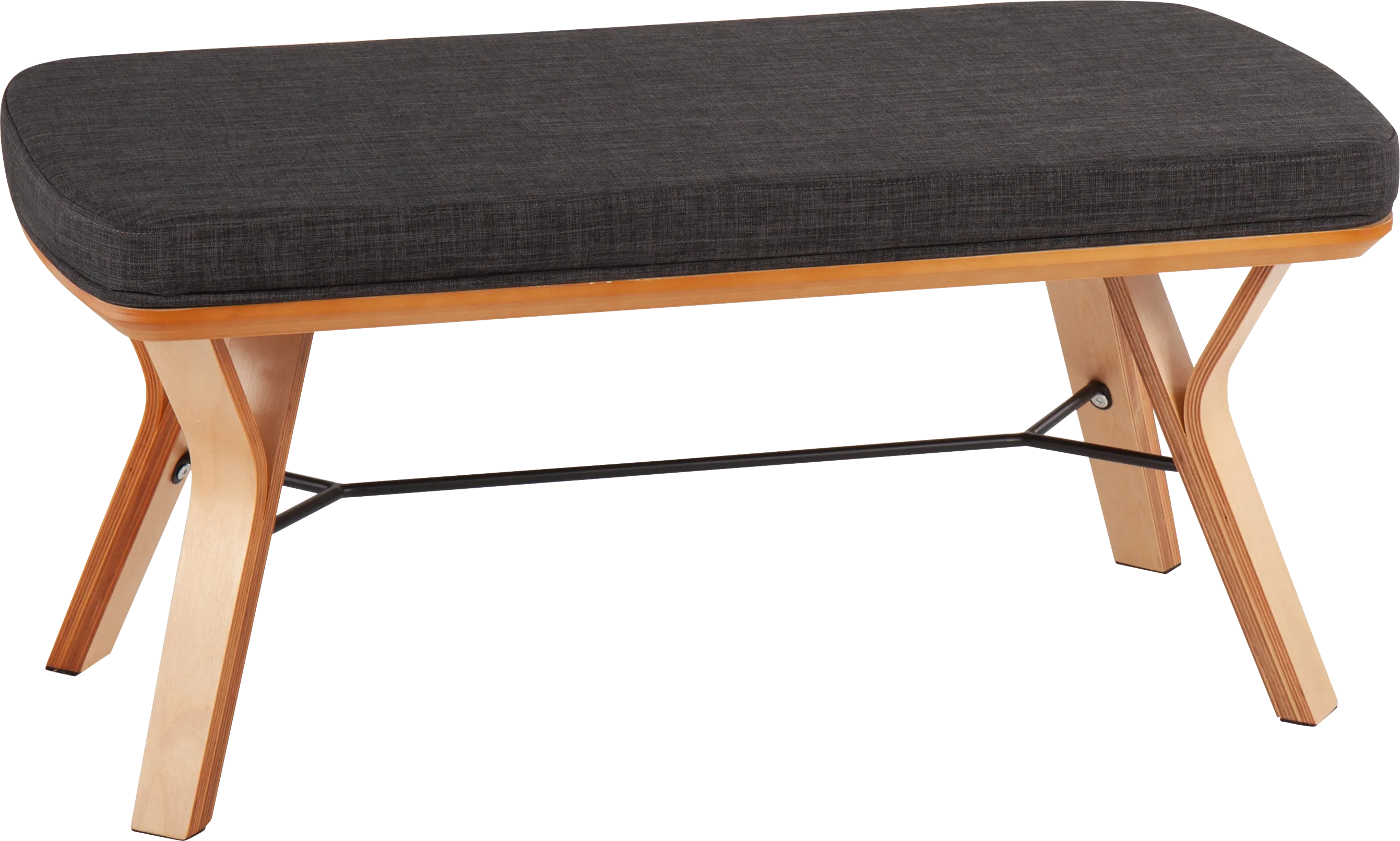 Rushworth I Charcoal Accent Bench - Thumbnail - Image 1