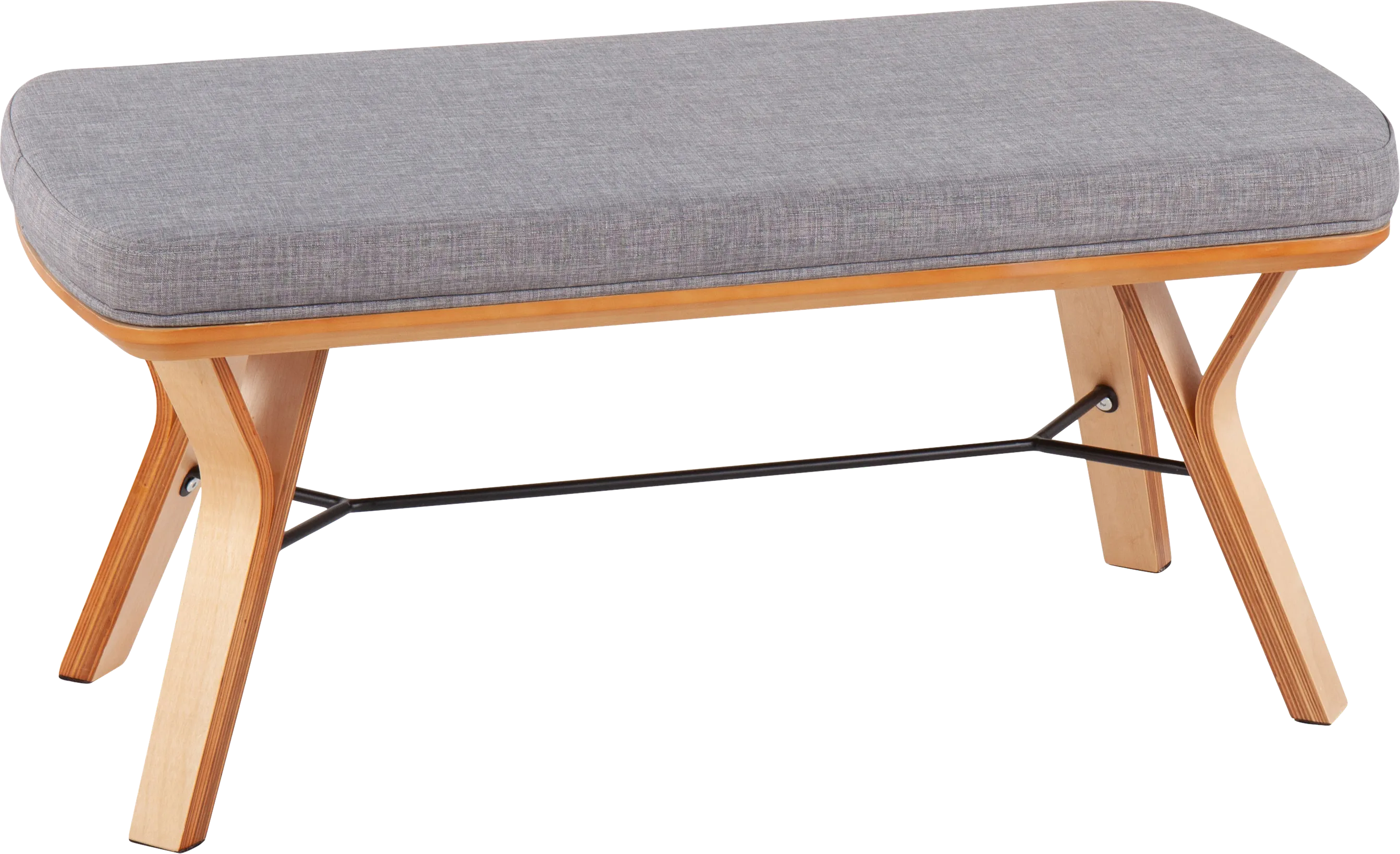 Rushworth I Gray Accent Bench - Thumbnail - Image 1