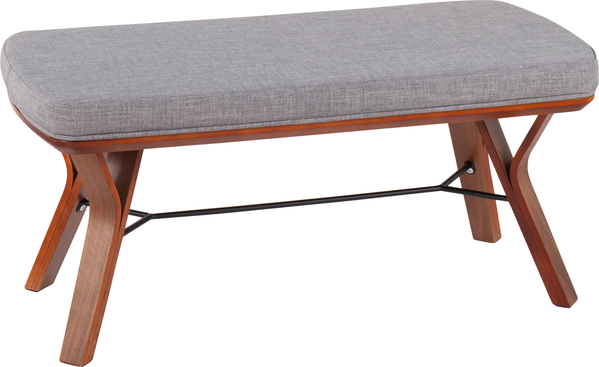 Rushworth II Gray Accent Bench - Image 1