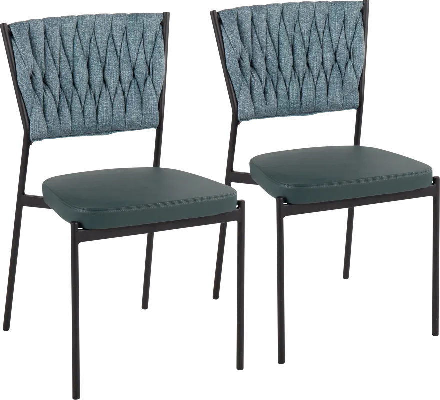 Portola Gem Green Side Chair, Set of 2