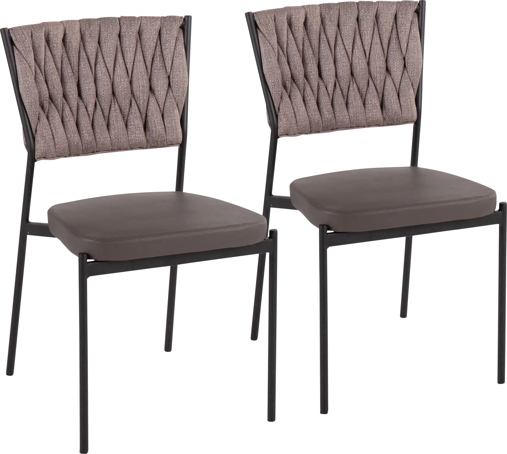 Portola Gem Brown Side Chair, Set of 2