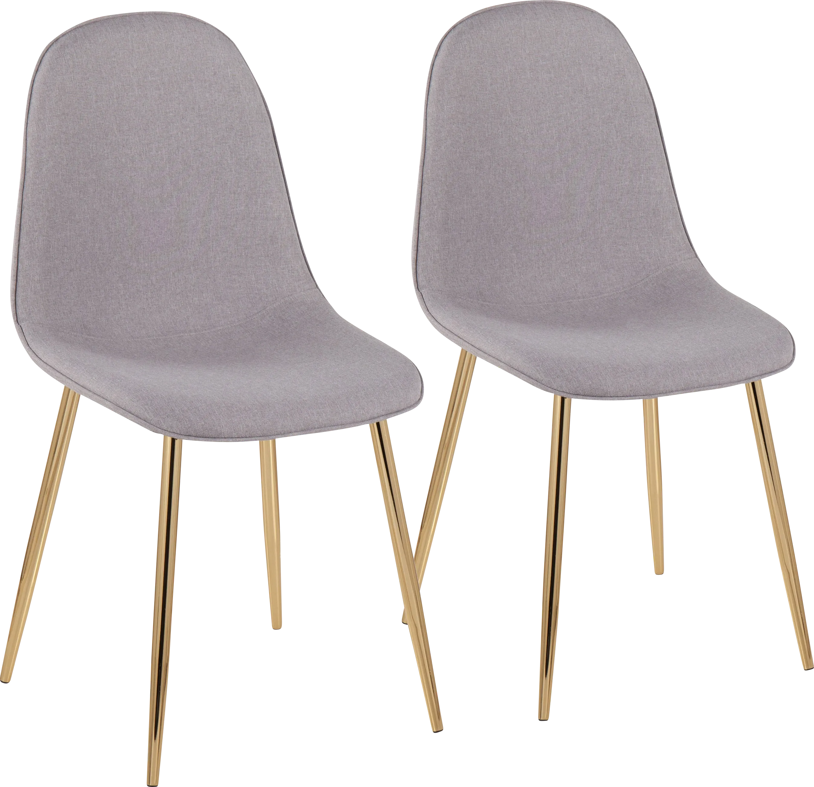 Faye Lane V Gray Side Chair, Set of 2 - Thumbnail - Image 1