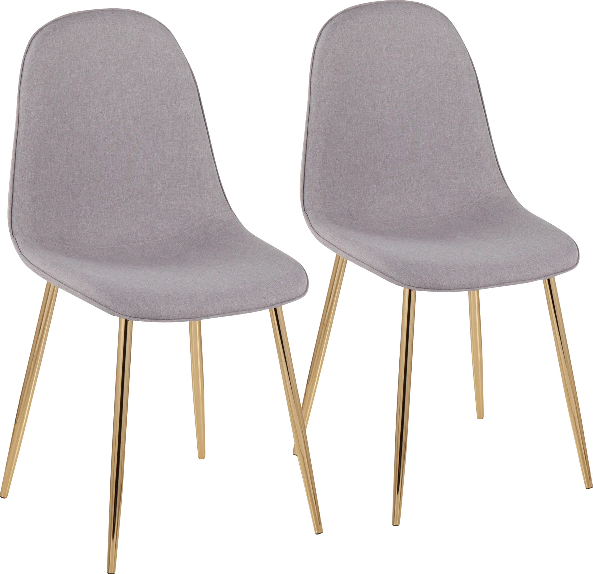 Faye Lane V Gray Side Chair, Set of 2 - Image 1