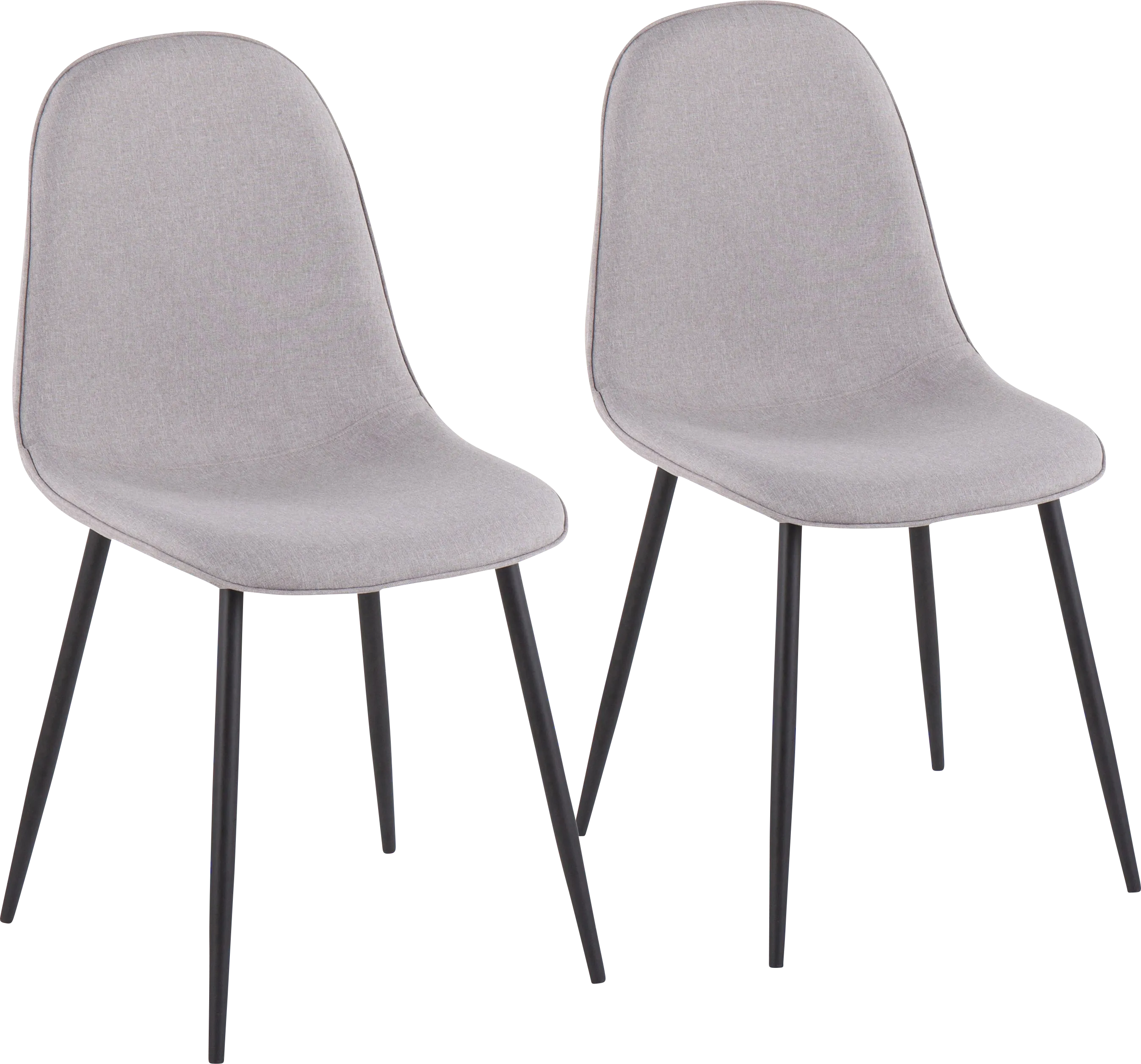Faye Lane I Gray Side Chair, Set of 2 - Thumbnail - Image 1