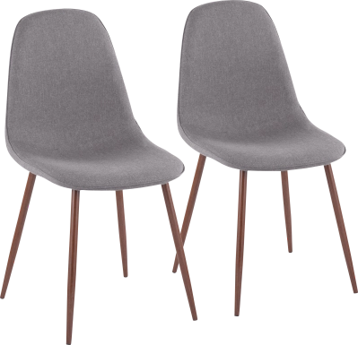 Faye Lane III Charcoal Side Chair, Set of 2