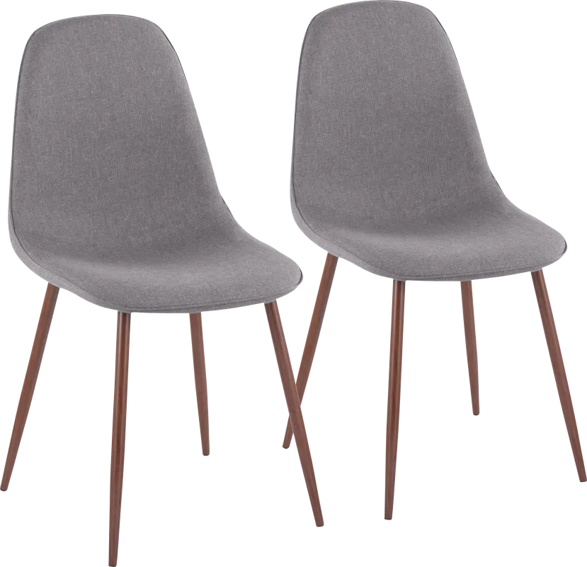 Faye Lane III Charcoal Side Chair, Set of 2