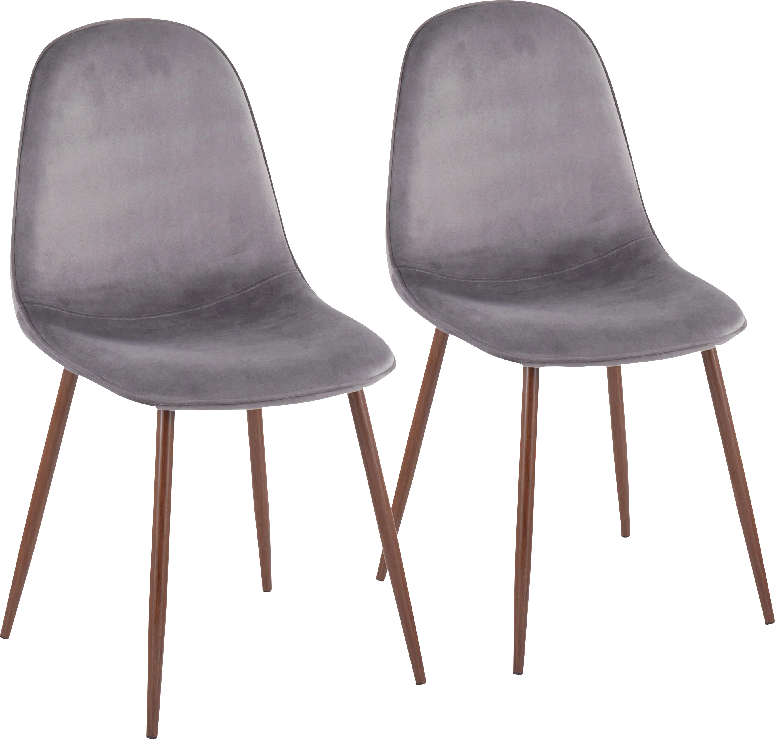 Faye Lane III Gray Side Chair, Set of 2 - Thumbnail - Image 1