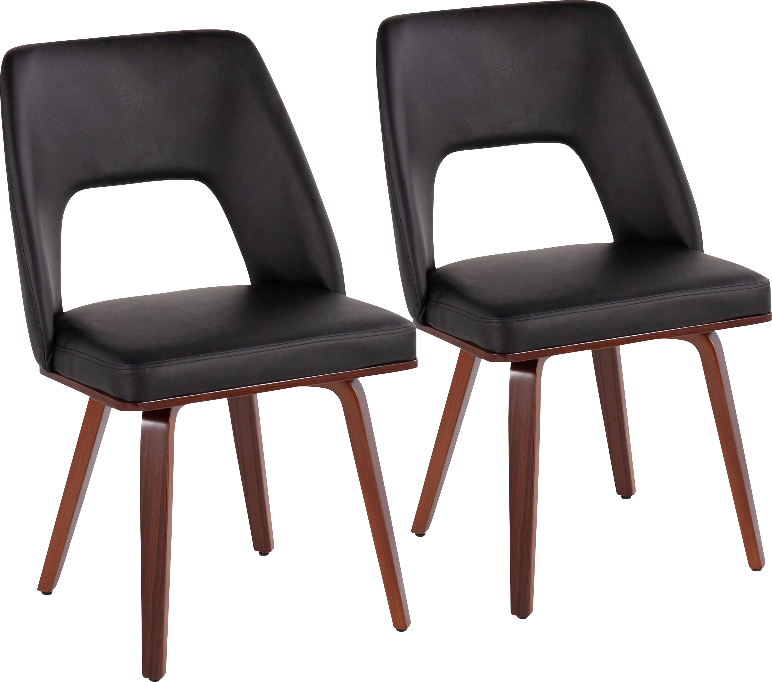 Raevalley Black Side Chair, Set of 2 - Thumbnail - Image 1