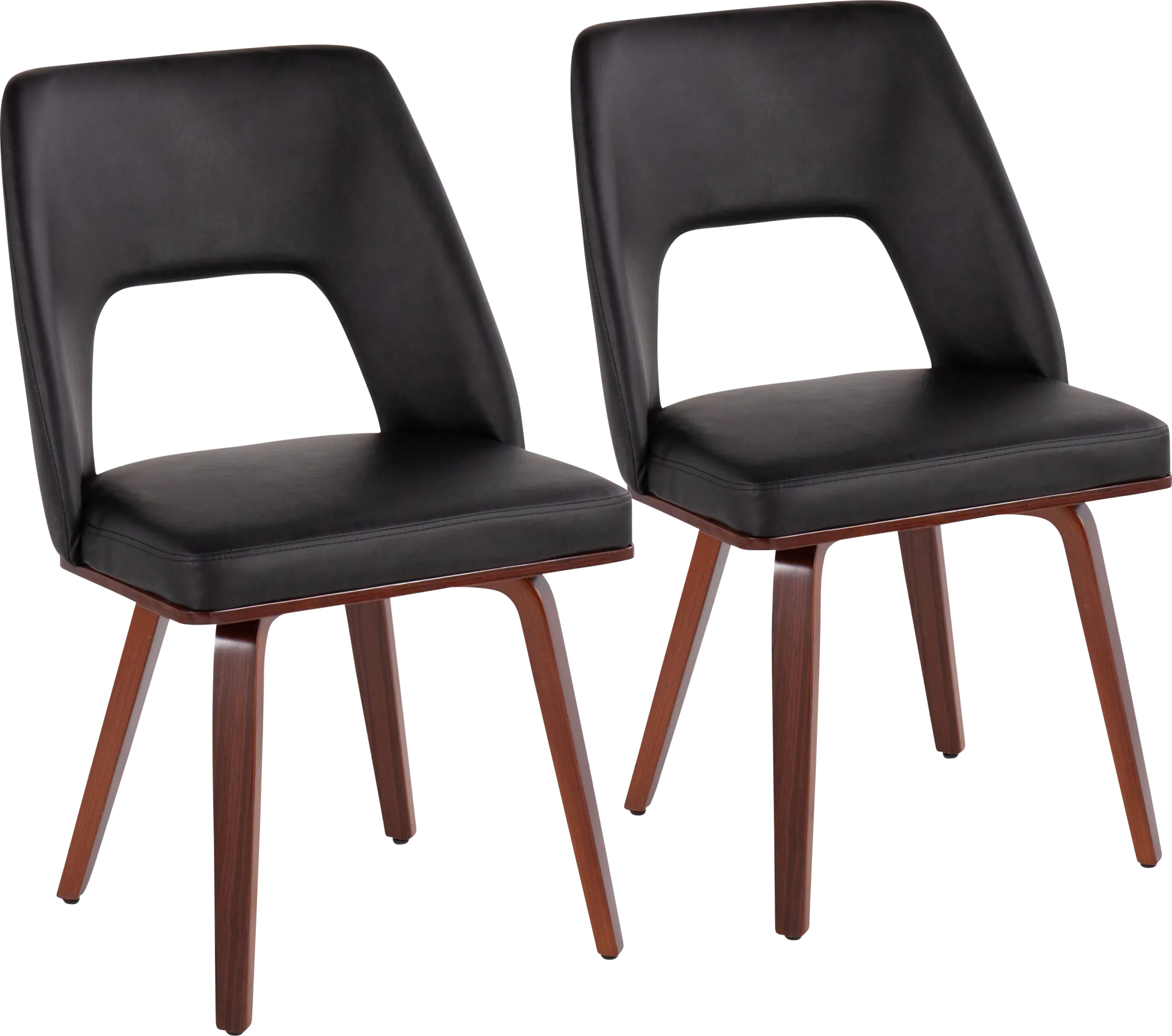 Raevalley Black Side Chair, Set of 2 - Image 1