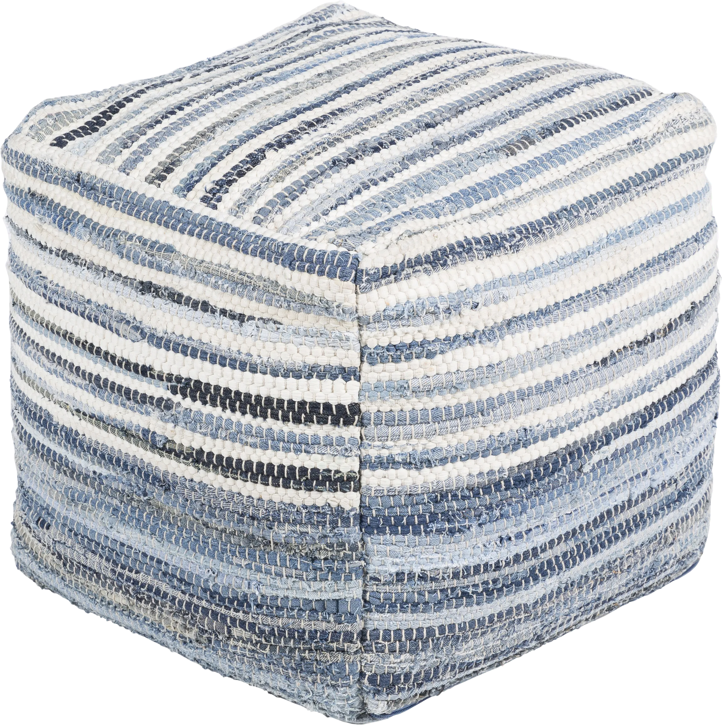 Abbotsfield Navy Ottoman - Thumbnail - Image 1