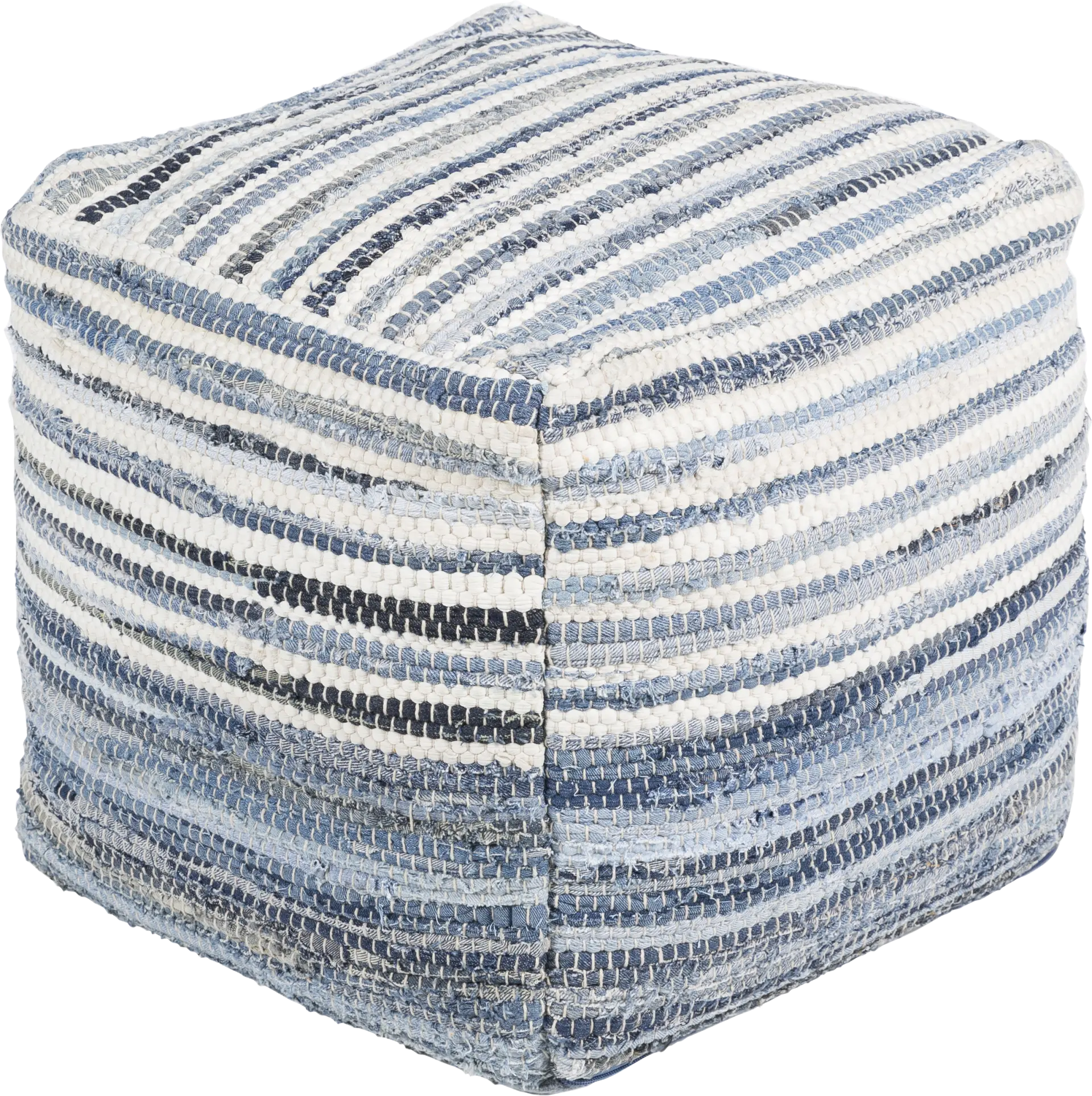 Abbotsfield Navy Ottoman