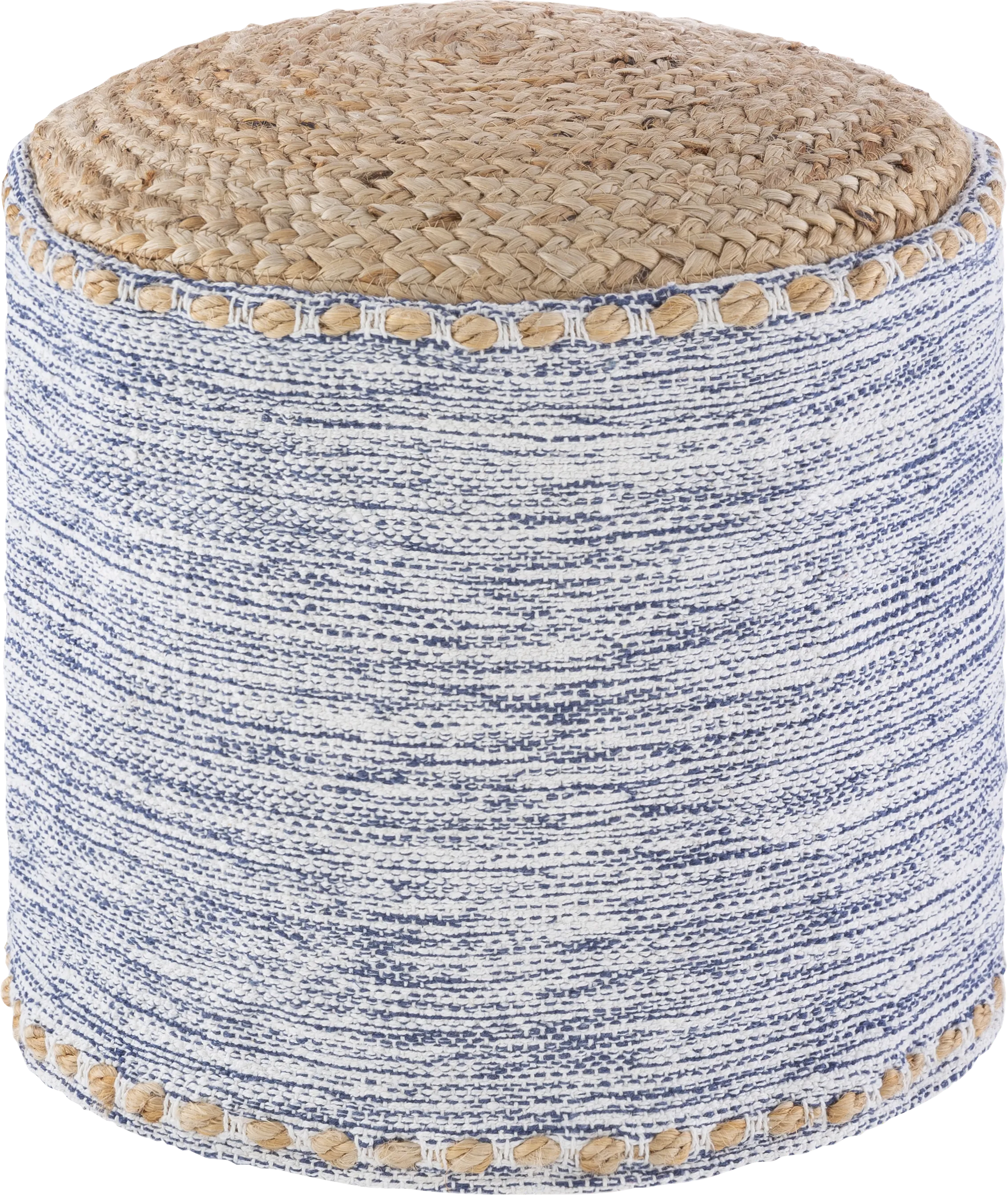 Adamede Navy Ottoman - Thumbnail - Image 1