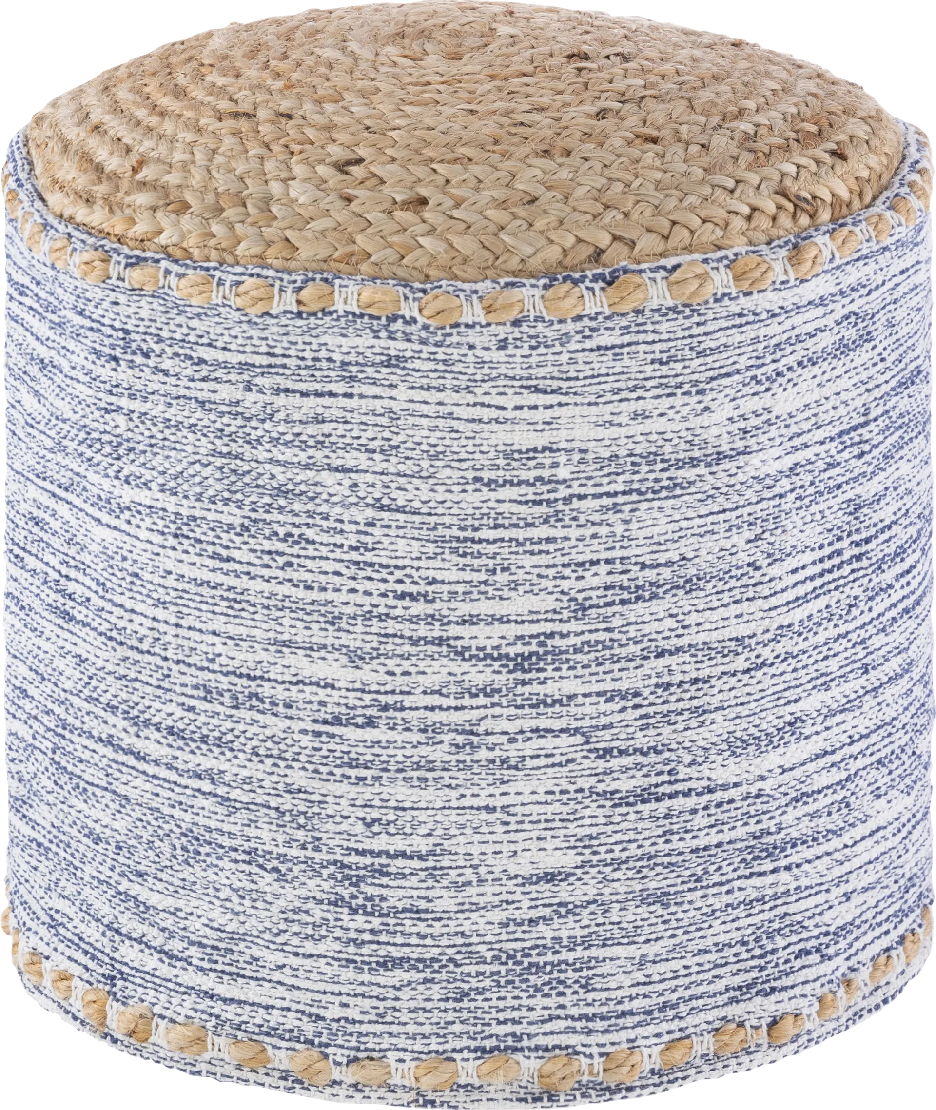 Adamede Navy Ottoman - Image 1