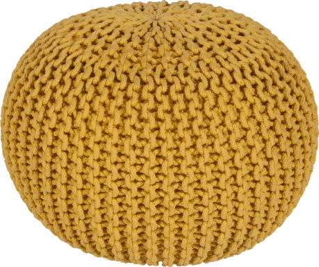 Adencliff Yellow Ottoman