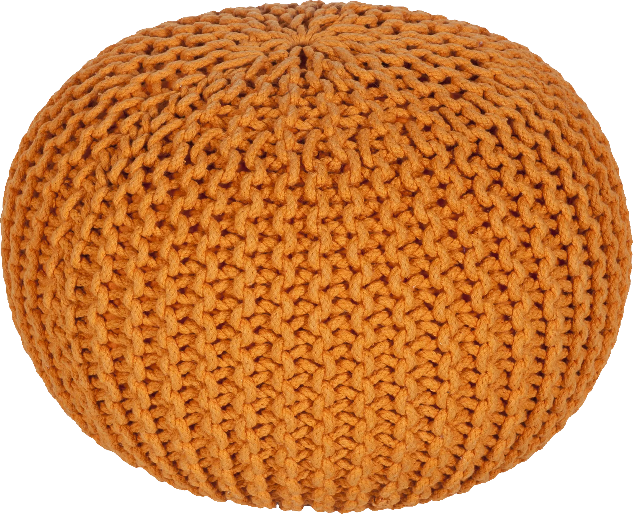 Adencliff Orange Ottoman