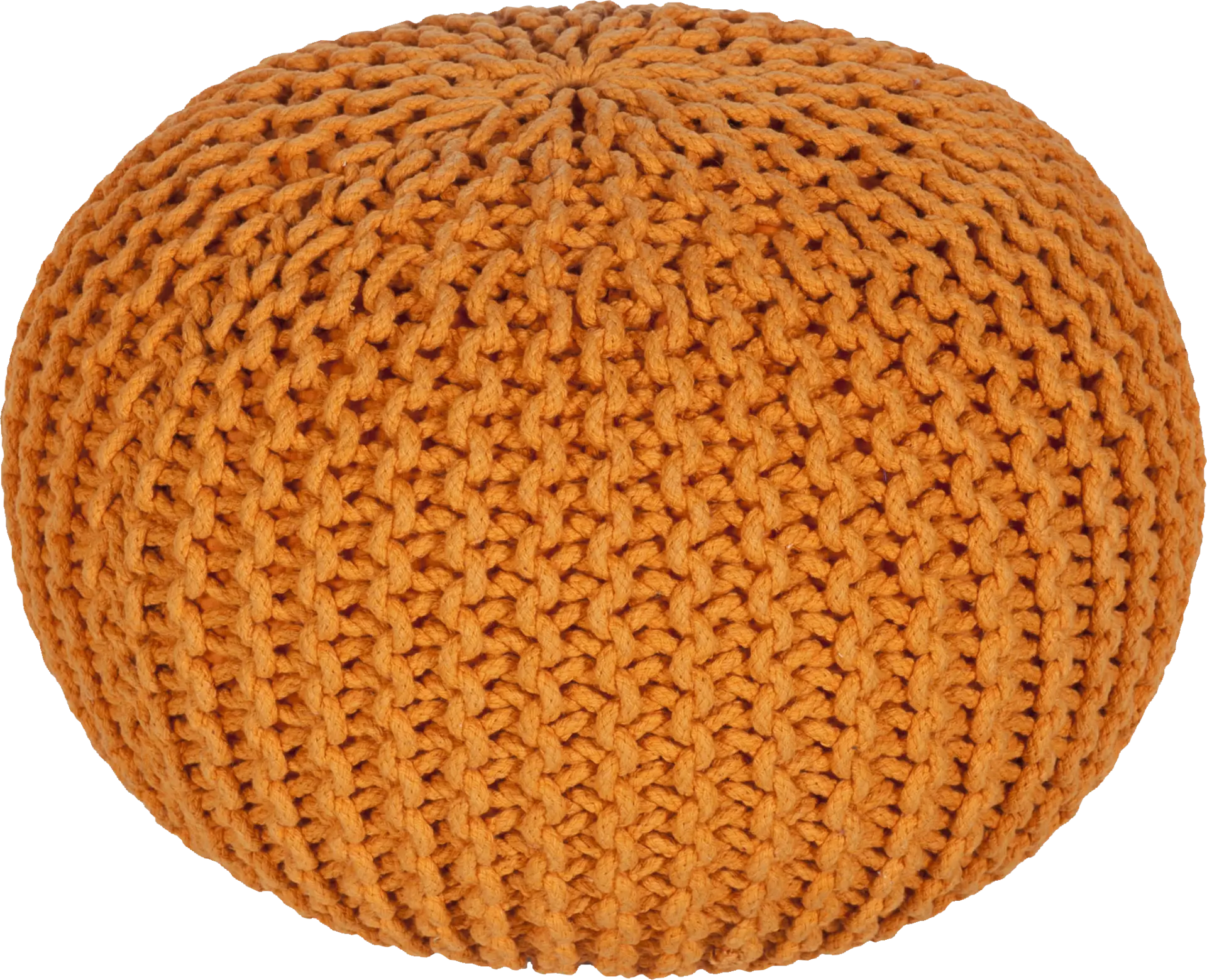 Adencliff Orange Ottoman