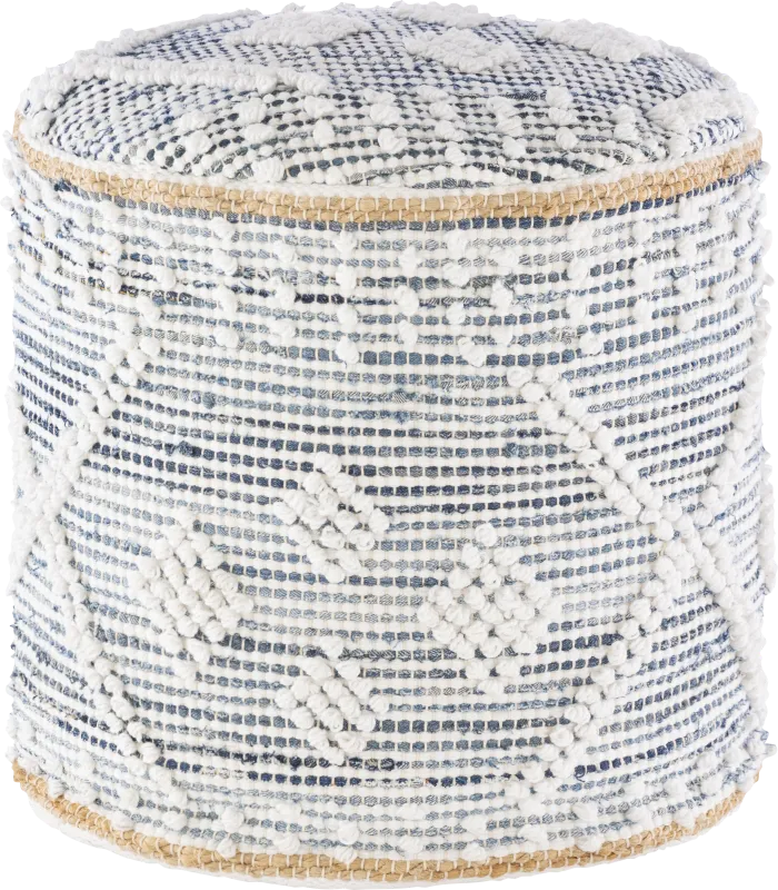 Aderno Denim Ottoman