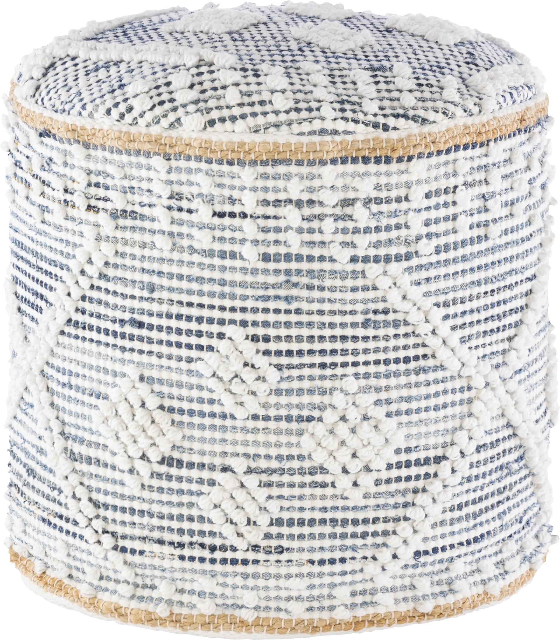 Aderno Denim Ottoman - Image 1