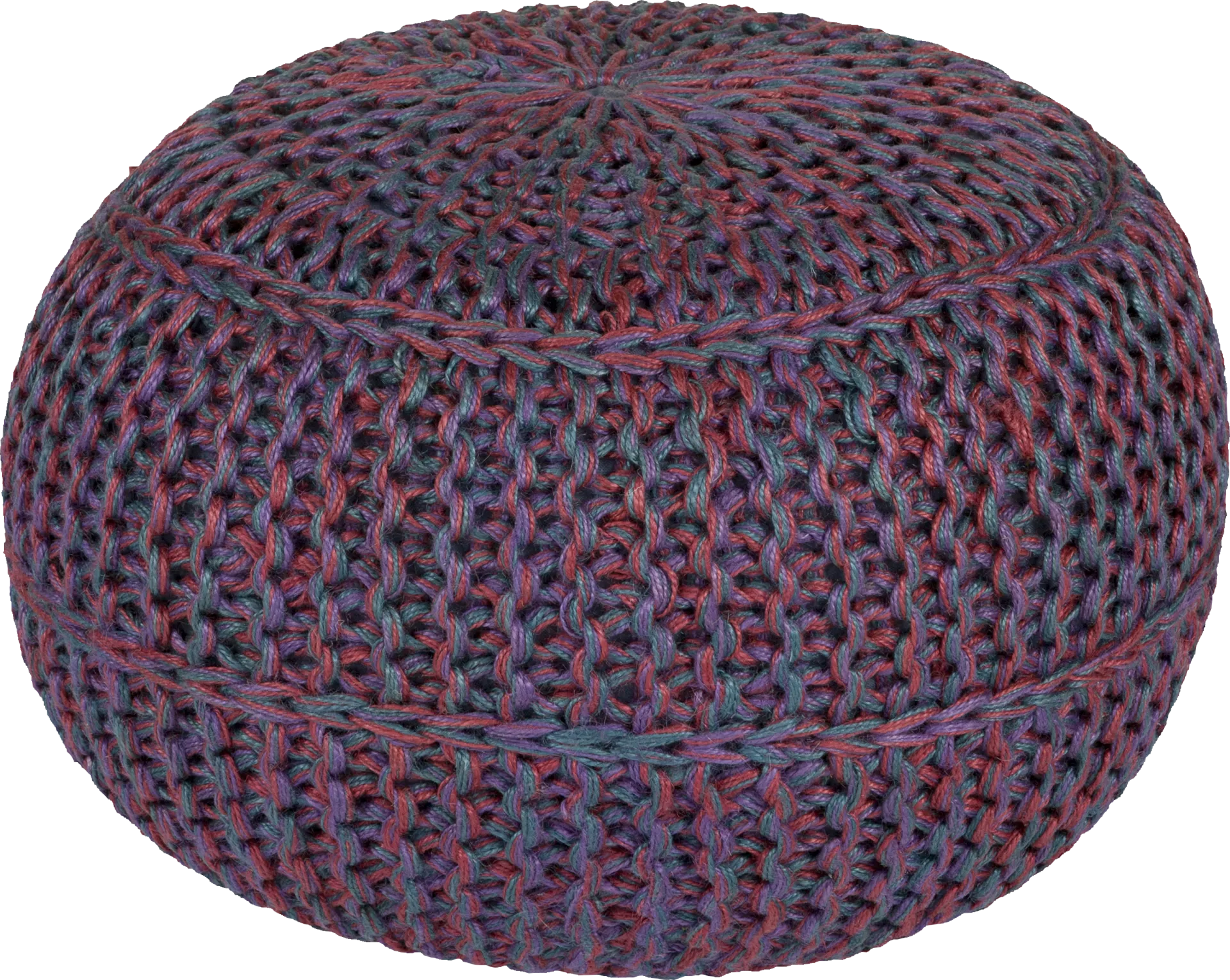 Airdrie Garnet Ottoman - Image 1