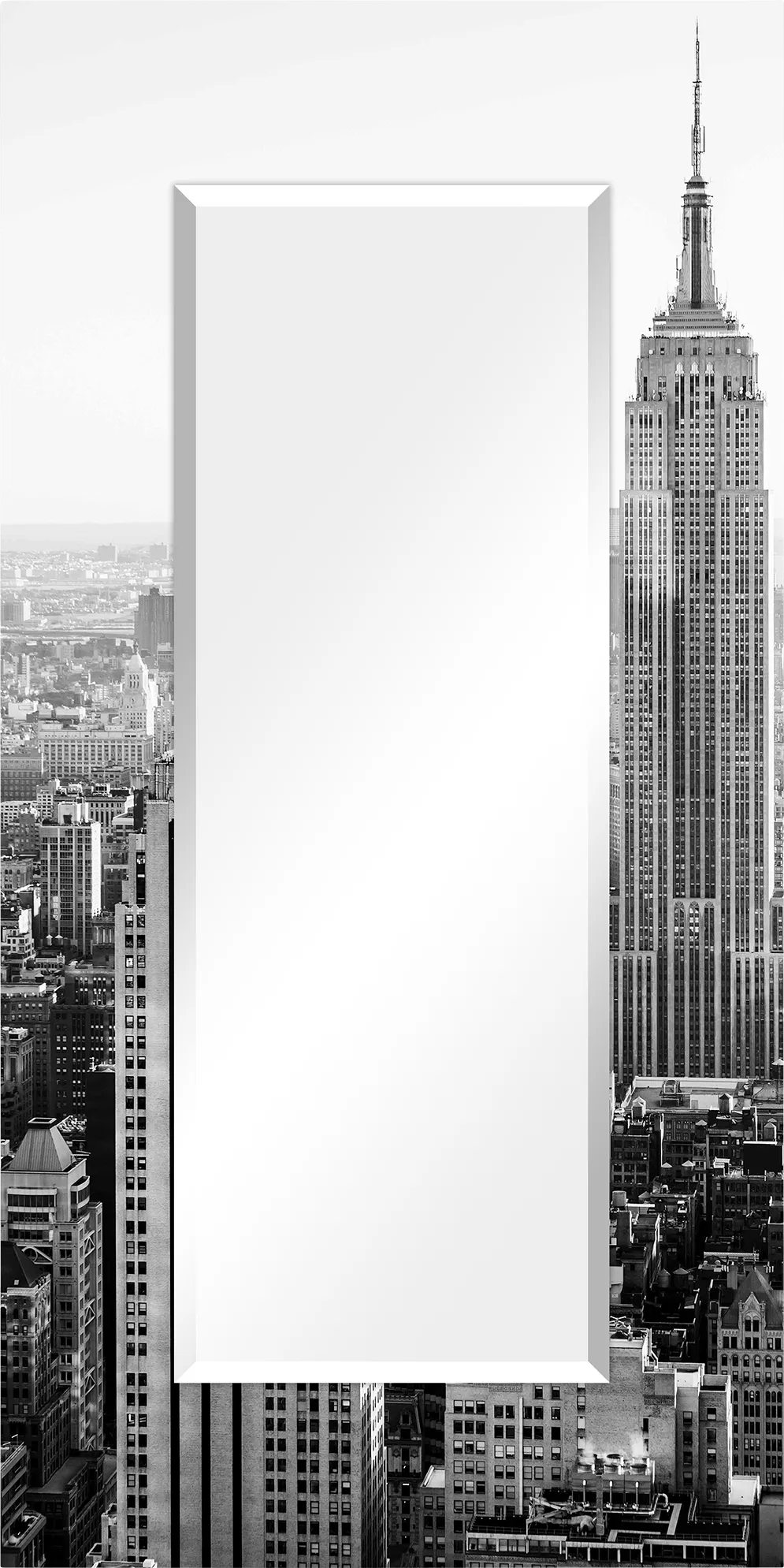 Above The City Gray Mirror - Image 1