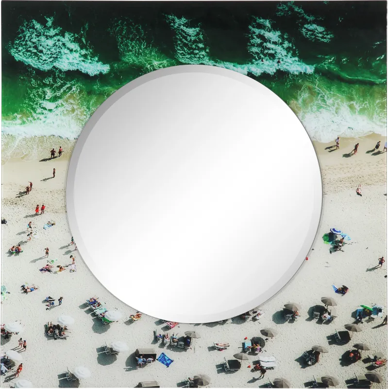 At The Shore Green Mirror