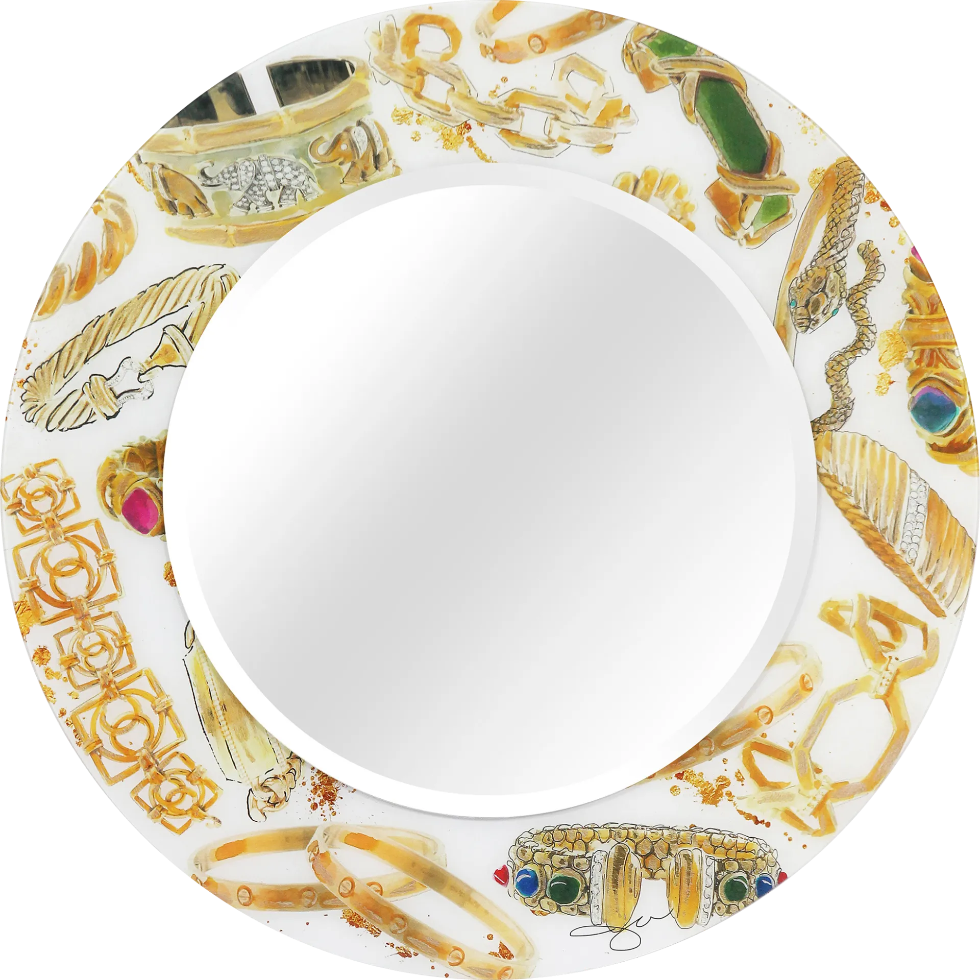 Myla Gold Mirror - Image 1